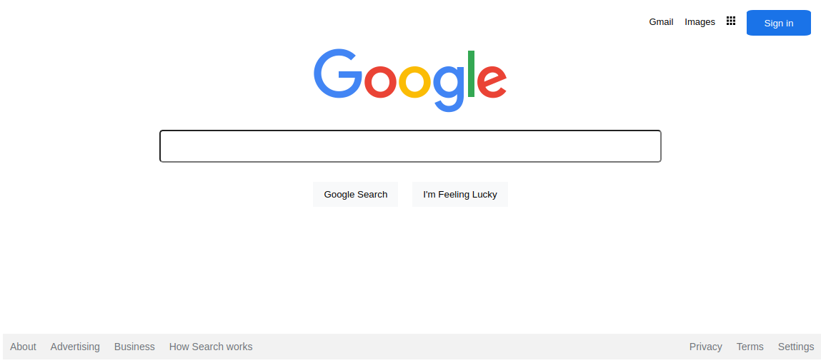 Google Homepage